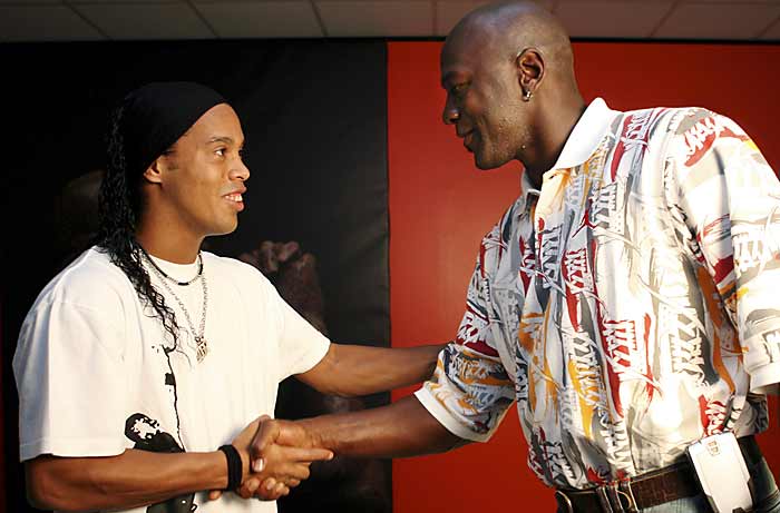 Jordan y Ronaldinho Jordan y Ronaldinho