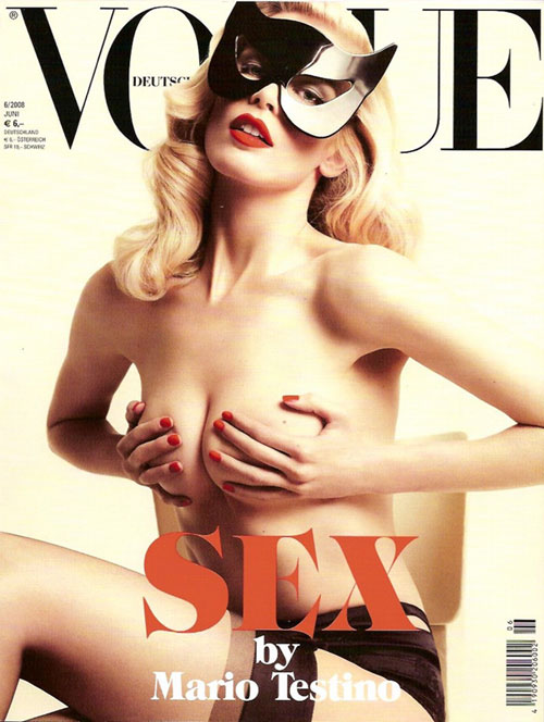 Claudia Schiffer topless Vogue Claudia Schiffer topless Vogue