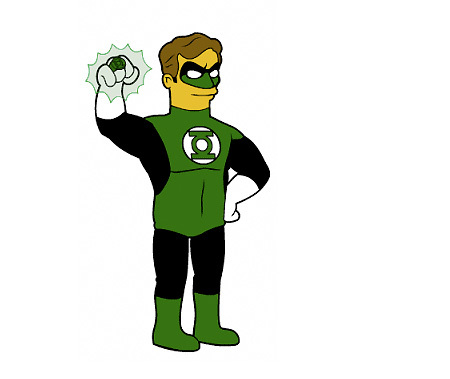 Green Lantern Simpsons
