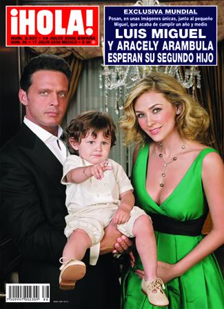 Luis Miguel Aracely Arambula segundo hijo