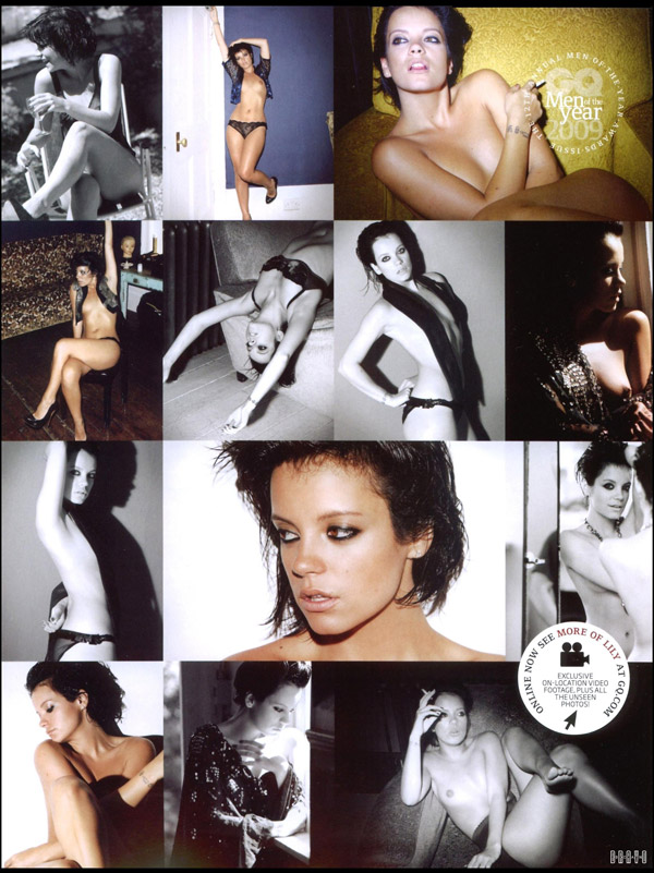 Lily Allen topless GQ