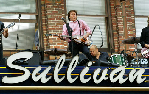Paul McCartney con David Letterman